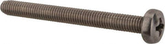 Value Collection - M5x0.80 Metric Coarse, 50mm Length Under Head Phillips Drive Machine Screw - Pan Head, Grade 18-8 & A2 Stainless Steel, Uncoated, Without Washer - Eagle Tool & Supply