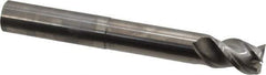 Niagara Cutter - 3/4", 1" LOC, 3/4" Shank Diam, 6" OAL, 3 Flute, Solid Carbide Square End Mill - Single End, Uncoated, Spiral Flute, 45° Helix, Centercutting, Right Hand Cut, Right Hand Flute, Series AN345 - Eagle Tool & Supply