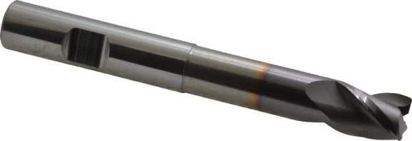 Niagara Cutter - 1/2", 3 Flute, Single End, Solid Carbide, 0.03" Corner Radius End Mill - 4" OAL, 35° Helix, Right Hand Flute, 5/8" LOC, Right Hand Cut, 2-1/8" Extended Reach - Eagle Tool & Supply