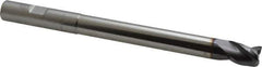 Niagara Cutter - 1/2", 3 Flute, Single End, Solid Carbide, 0.03" Corner Radius End Mill - 6" OAL, 35° Helix, Right Hand Flute, 5/8" LOC, Right Hand Cut, 4-1/8" Extended Reach - Eagle Tool & Supply