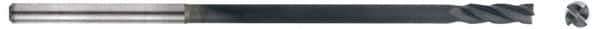 Niagara Cutter - 3/64", 4 Flute, Single End, Solid Carbide, 0.01" Corner Radius End Mill - 3" OAL, 30° Helix, Right Hand Flute, 9/64" LOC, Right Hand Cut, 3/4" Extended Reach - Eagle Tool & Supply