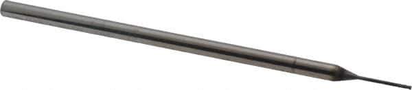 Niagara Cutter - 1/32", 4 Flute, Single End, Solid Carbide, 0.005" Corner Radius End Mill - 3" OAL, 30° Helix, Right Hand Flute, 3/32" LOC, Right Hand Cut, 3/8" Extended Reach - Eagle Tool & Supply