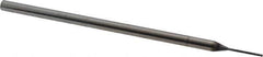 Niagara Cutter - 1/32", 4 Flute, Single End, Solid Carbide, 0.005" Corner Radius End Mill - 3" OAL, 30° Helix, Right Hand Flute, 3/32" LOC, Right Hand Cut, 3/8" Extended Reach - Eagle Tool & Supply