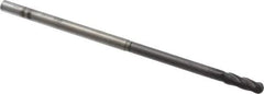 Niagara Cutter - 1/8" Diam, 3/8" LOC, 4 Flute Solid Carbide Ball End Mill - Diamond Finish, Single End, 3" OAL, 1/8" Shank Diam, Spiral Flute - Eagle Tool & Supply