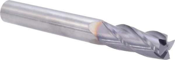 Niagara Cutter - 3/4", 2" LOC, 3/4" Shank Diam, 6" OAL, 4 Flute, Solid Carbide Square End Mill - Single End, TiAlN Finish, 30° Helix, Centercutting - Eagle Tool & Supply