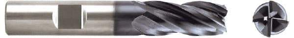 Niagara Cutter - 5/8", 4 Flute, Single End, Solid Carbide, 0.03" Corner Radius End Mill - 3" OAL, Right Hand Flute, 5/8" LOC, Right Hand Cut - Eagle Tool & Supply