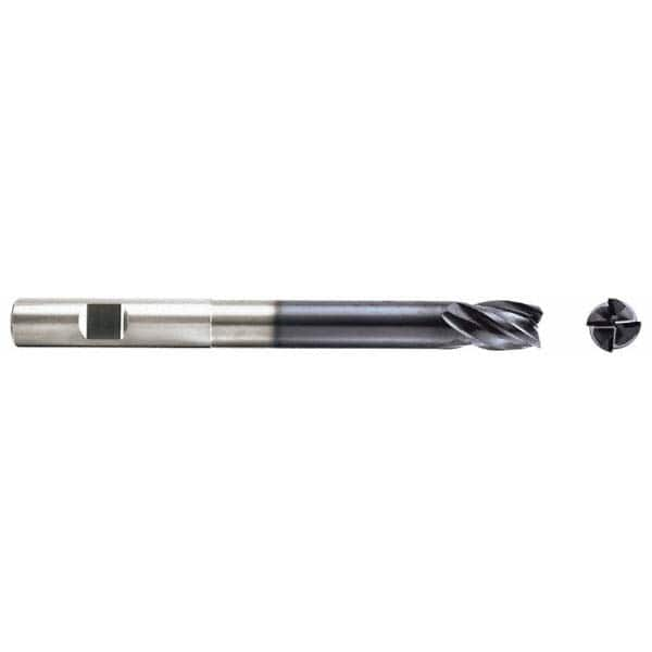 Niagara Cutter - 7/16" Diam 4 Flute Solid Carbide 0.02" Corner Radius End Mill - Eagle Tool & Supply