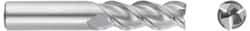 Niagara Cutter - 1/2", 2" LOC, 1/2" Shank Diam, 4" OAL, 2 Flute, Solid Carbide Square End Mill - Single End, Uncoated, Spiral Flute, 45° Helix, Centercutting, Right Hand Cut, Right Hand Flute - Eagle Tool & Supply