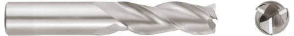 Niagara Cutter - 7/16", 3 Flute, Single End, Solid Carbide, 0.0150 - 0.0200" Corner Radius End Mill - 2-1/2" OAL, 35° Helix, Right Hand Flute, 9/16" LOC, Right Hand Cut - Eagle Tool & Supply