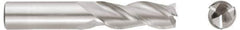 Niagara Cutter - 7/16", 3 Flute, Single End, Solid Carbide, 0.0150 - 0.0200" Corner Radius End Mill - 2-1/2" OAL, 35° Helix, Right Hand Flute, 9/16" LOC, Right Hand Cut - Eagle Tool & Supply