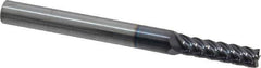 Niagara Cutter - 5/32", 9/16" LOC, 3/16" Shank Diam, 2" OAL, 5 Flute, Solid Carbide Square End Mill - Single End, TiAlN Finish, Spiral Flute, 45° Helix, Centercutting, Right Hand Cut, Right Hand Flute, Series S545 - Eagle Tool & Supply
