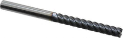Niagara Cutter - 5/16", 2-1/8" LOC, 5/16" Shank Diam, 4" OAL, 5 Flute, Solid Carbide Square End Mill - Single End, TiAlN Finish, Spiral Flute, 45° Helix, Centercutting, Right Hand Cut, Right Hand Flute, Series S545 - Eagle Tool & Supply