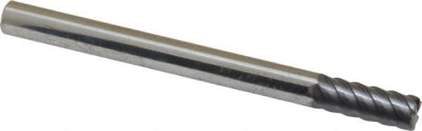 Niagara Cutter - 1/4", 6 Flute, Solid Carbide, 0.02" Corner Radius End Mill - 3" OAL, 45° Helix, 5/8" LOC - Eagle Tool & Supply