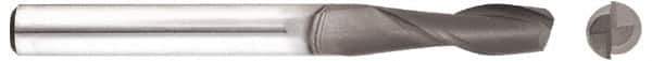 Niagara Cutter - 1/32", 3/32" LOC, 1/8" Shank Diam, 1-1/2" OAL, 2 Flute, Solid Carbide Square End Mill - Single End, Diamond Finish, Spiral Flute, 30° Helix, Centercutting, Right Hand Cut, Right Hand Flute, Series DIA230 - Eagle Tool & Supply