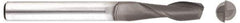 Niagara Cutter - 1/32", 3/32" LOC, 1/8" Shank Diam, 1-1/2" OAL, 2 Flute, Solid Carbide Square End Mill - Single End, Diamond Finish, Spiral Flute, 30° Helix, Centercutting, Right Hand Cut, Right Hand Flute, Series DIA230 - Eagle Tool & Supply