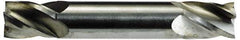 Niagara Cutter - 11/32", 9/16" LOC, 3/8" Shank Diam, 2-1/2" OAL, 4 Flute, Solid Carbide Square End Mill - Double End, Uncoated, Spiral Flute, 30° Helix, Centercutting, Right Hand Cut, Right Hand Flute, Series CSD430 - Eagle Tool & Supply
