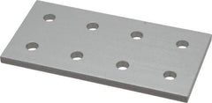 80/20 Inc. - 2" Wide, 4" High, Open Shelving 8 Hole Joining Strip - Aluminum, Use with Series 10 & Bolt Kit 3321 - Eagle Tool & Supply
