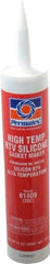 Permatex - 11 oz Cartridge Red RTV Silicone Gasket Sealant - -65 to 600°F Operating Temp, 24 hr Full Cure Time - Eagle Tool & Supply