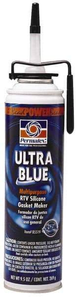 Permatex - 9-1/2 oz Gasket Maker - -65 to 500°F, Blue, Comes in PowerBead Pressurized Can - Eagle Tool & Supply