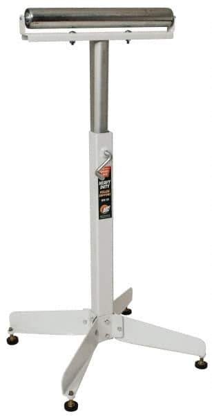 HTC - 16 Inch Long x 43 Inch High Heavy Duty Roller Support - 350 Lbs. Limit, with 1 and 2 Inch Wide Rollers - Eagle Tool & Supply