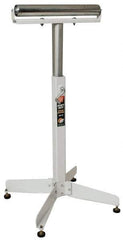 HTC - 16 Inch Long x 43 Inch High Heavy Duty Roller Support - 350 Lbs. Limit, with 1 and 2 Inch Wide Rollers - Eagle Tool & Supply