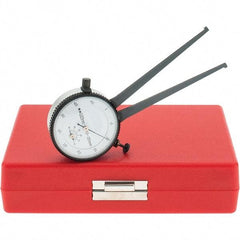 Starrett - 10 to 35mm Inside Dial Caliper Gage - 0.025mm Graduation, 3-1/4" Leg Length, Ball Contact Points - Eagle Tool & Supply