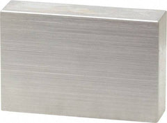 Mitutoyo - 0.9" Rectangular Steel Gage Block - Accuracy Grade 0, Includes Certificate of Inspection - Eagle Tool & Supply