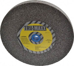 Tru-Maxx - 36 Grit Aluminum Oxide Bench & Pedestal Grinding Wheel - 10" Diam x 1-1/4" Hole x 1" Thick, 3250 Max RPM, P Hardness, Very Coarse Grade , Vitrified Bond - Eagle Tool & Supply