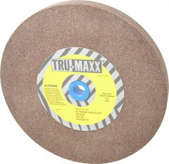 Tru-Maxx - 60 Grit Aluminum Oxide Bench & Pedestal Grinding Wheel - 10" Diam x 1-1/4" Hole x 1" Thick, 3250 Max RPM, P Hardness, Medium Grade , Vitrified Bond - Eagle Tool & Supply