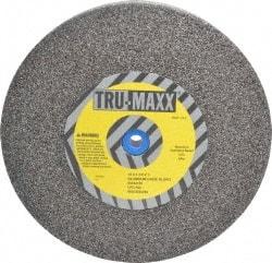 Tru-Maxx - 36 Grit Aluminum Oxide Bench & Pedestal Grinding Wheel - 10" Diam x 1" Hole x 1-1/2" Thick, 3250 Max RPM, P Hardness, Very Coarse Grade , Vitrified Bond - Eagle Tool & Supply