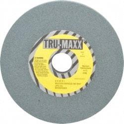 Tru-Maxx - 120 Grit Silicon Carbide Bench & Pedestal Grinding Wheel - 6" Diam x 1" Hole x 1/2" Thick, 5410 Max RPM, K Hardness, Fine Grade , Vitrified Bond - Eagle Tool & Supply