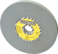 Tru-Maxx - 120 Grit Silicon Carbide Bench & Pedestal Grinding Wheel - 7" Diam x 1" Hole x 1/2" Thick, 3600 Max RPM, K Hardness, Fine Grade , Vitrified Bond - Eagle Tool & Supply