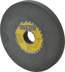 Tru-Maxx - 80 Grit Silicon Carbide Bench & Pedestal Grinding Wheel - 7" Diam x 1-1/4" Hole x 3/4" Thick, 3600 Max RPM, K Hardness, Medium Grade , Vitrified Bond - Eagle Tool & Supply