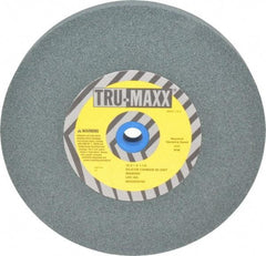 Tru-Maxx - 80 Grit Silicon Carbide Bench & Pedestal Grinding Wheel - 10" Diam x 1-1/4" Hole x 1" Thick, 3250 Max RPM, K Hardness, Medium Grade , Vitrified Bond - Eagle Tool & Supply