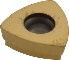 Seco - 218.19160 MD11 Grade F25M Carbide Milling Insert - TiAlN/TiN Finish, 0.187" Thick, 0.44" Inscribed Circle, 0.047" Corner Radius - Eagle Tool & Supply