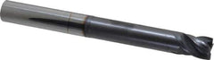 Accupro - 5/8", 4 Flute, Single End, Solid Carbide, Corner Chamfer End Mill - 6" OAL, Right Hand Flute, 3/4" LOC, Right Hand Cut, 3-3/8" Extended Reach - Eagle Tool & Supply