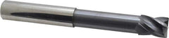 Accupro - 3/4", 4 Flute, Single End, Solid Carbide, Corner Chamfer End Mill - 6" OAL, Right Hand Flute, 1" LOC, Right Hand Cut, 3-3/8" Extended Reach - Eagle Tool & Supply