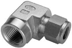 Ham-Let - 1/4" OD, Grade 316Stainless Steel Female Elbow - Comp x FNPT Ends - Eagle Tool & Supply