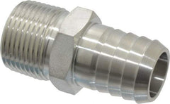 Ham-Let - 3/4" Grade 316 Stainless Steel Pipe Hose Connector - Barb x MNPT End Connections, 6,800 psi - Eagle Tool & Supply