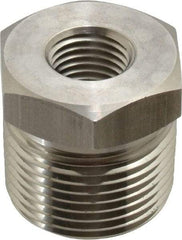 Ham-Let - 3/4 x 1/4" Grade 316 Stainless Steel Pipe Hex Bushing - MNPT x FNPT End Connections, 6,200 psi - Eagle Tool & Supply