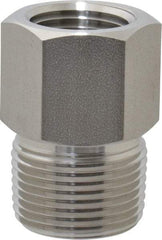 Ham-Let - 3/4 x 1/2" Grade 316 Stainless Steel Pipe Hex Bushing - MNPT x FNPT End Connections, 4,600 psi - Eagle Tool & Supply