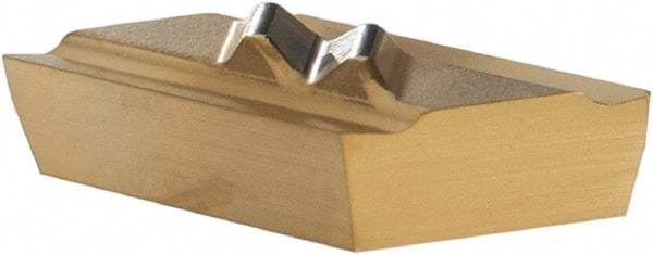 Tool-Flo - FLPR50.5, GP3 Grade Carbide Profiling Insert - TiN Finish, 55° Incl Angle, Parallelogram, 1/8" Thick, 0.005" Corner Radius - Eagle Tool & Supply