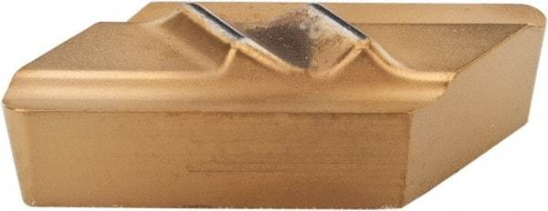 Tool-Flo - FLPR52, GP50 Grade Carbide Profiling Insert - TiN Finish, 55° Incl Angle, Parallelogram, 1/8" Thick, 1/32" Corner Radius - Eagle Tool & Supply