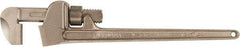 Ampco - 48" Aluminum Bronze Alloy Nonsparking Pipe Wrench - 7-9/16" Pipe Capacity - Eagle Tool & Supply