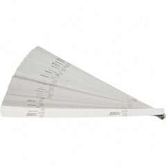 SPI - 32 Piece, 0.001 to 0.03" Thick, Parallel Feeler Gage Set - 12" Leaf Length, 1/2" Wide, High Carbon Steel - Eagle Tool & Supply