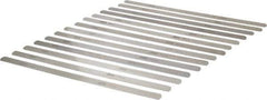 SPI - 14 Piece, 0.03 to 0.05mm Parallel Feeler Gage Set - 12" Long x 1/2" Wide, Tempered Steel - Eagle Tool & Supply