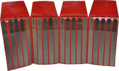 SPI - 20 Piece, 0.001 to 0.025" Thick, Parallel Feeler Gage Set - 6" Leaf Length, 1/2" Wide, Steel - Eagle Tool & Supply
