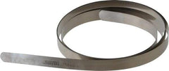 SPI - 0.03mm Thick x 25 Ft. Long x 1/2 Inch Wide, Feeler Stock Roll - High Carbon Steel - Eagle Tool & Supply
