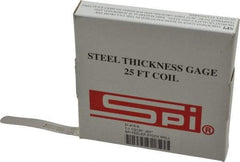 SPI - 0.001 Inch Thick x 25 Ft. Long x 1/2 Inch Wide, Feeler Stock Roll - High Carbon Steel - Eagle Tool & Supply