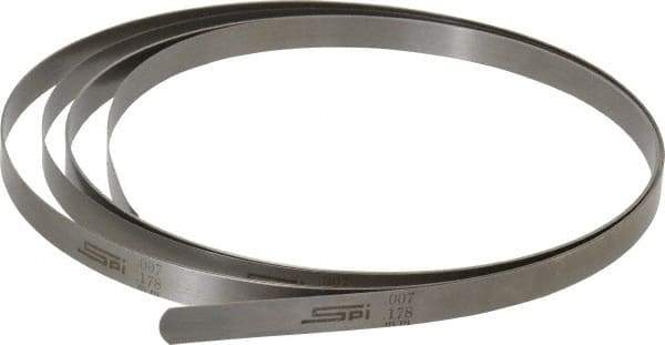 SPI - 0.007 Inch Thick x 25 Ft. Long x 1/2 Inch Wide, Feeler Stock Roll - High Carbon Steel - Eagle Tool & Supply